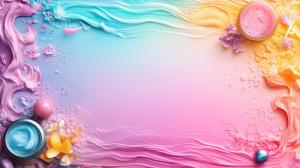 Summer Vibes Colorful Background PowerPoint clipart graphic preview.
