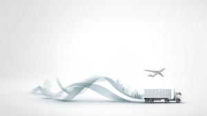 Abstract Transportation Design PowerPoint clipart graphic preview.
