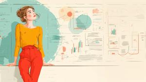 Business Planning Illustration PowerPoint clipart graphic preview.