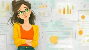 Business Planning Illustration PowerPoint clipart graphic preview.