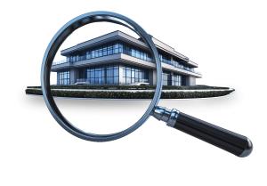 Magnifying Glass Business Audit  for Risk and Compliance Slides PowerPoint clipart graphic preview.