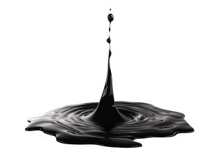 Black Oil Drop Energy and Environment PowerPoint clipart graphic preview.