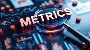 Business Analytics Metrics Theme PowerPoint clipart graphic preview.