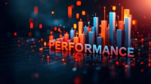 Business Analytics Performance Graphs PowerPoint clipart graphic preview.