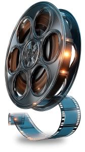 Film Roll Presentation PowerPoint clipart graphic preview.