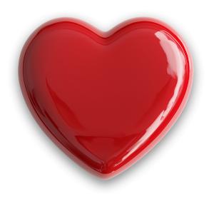 Shiny Heart Shape  Image PowerPoint clipart graphic preview.
