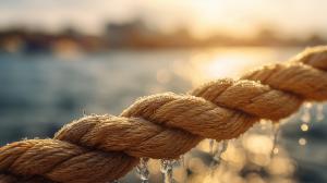 Marine Rope Close-Up PowerPoint clipart graphic preview.