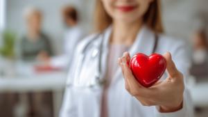 Heart Health Background Image PowerPoint clipart graphic preview.