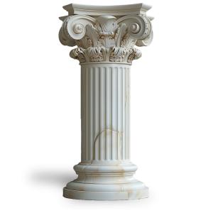 Ancient Architectural Pillar PowerPoint clipart graphic preview.
