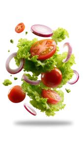 Fresh Salad Burst  Image PowerPoint clipart graphic preview.