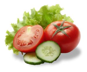 Fresh Salad Ingredients  Image PowerPoint clipart graphic preview.