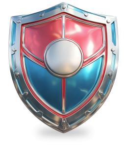 Shield Of Protection PowerPoint clipart graphic preview.