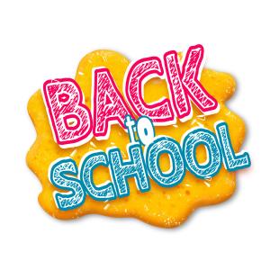 Back to School Bubble Customizable PowerPoint clipart graphic preview.