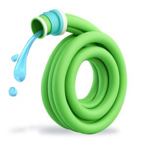 Garden Hose PowerPoint clipart graphic preview.