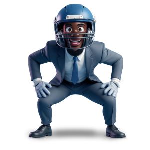 Business and Football Strategy  PNG PowerPoint clipart graphic preview.