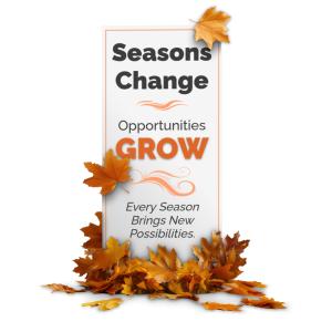 Vertical Autumn Sign Customizable PowerPoint clipart graphic preview.