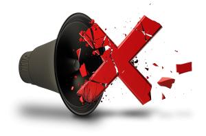 Break the Silence Megaphone  – Symbol of Communication and Empowerment PowerPoint clipart graphic preview.