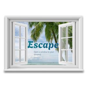 Open Window  - Customizable PowerPoint clipart graphic preview.