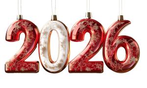2026 New Year Holiday Presentation r PowerPoint clipart graphic preview.