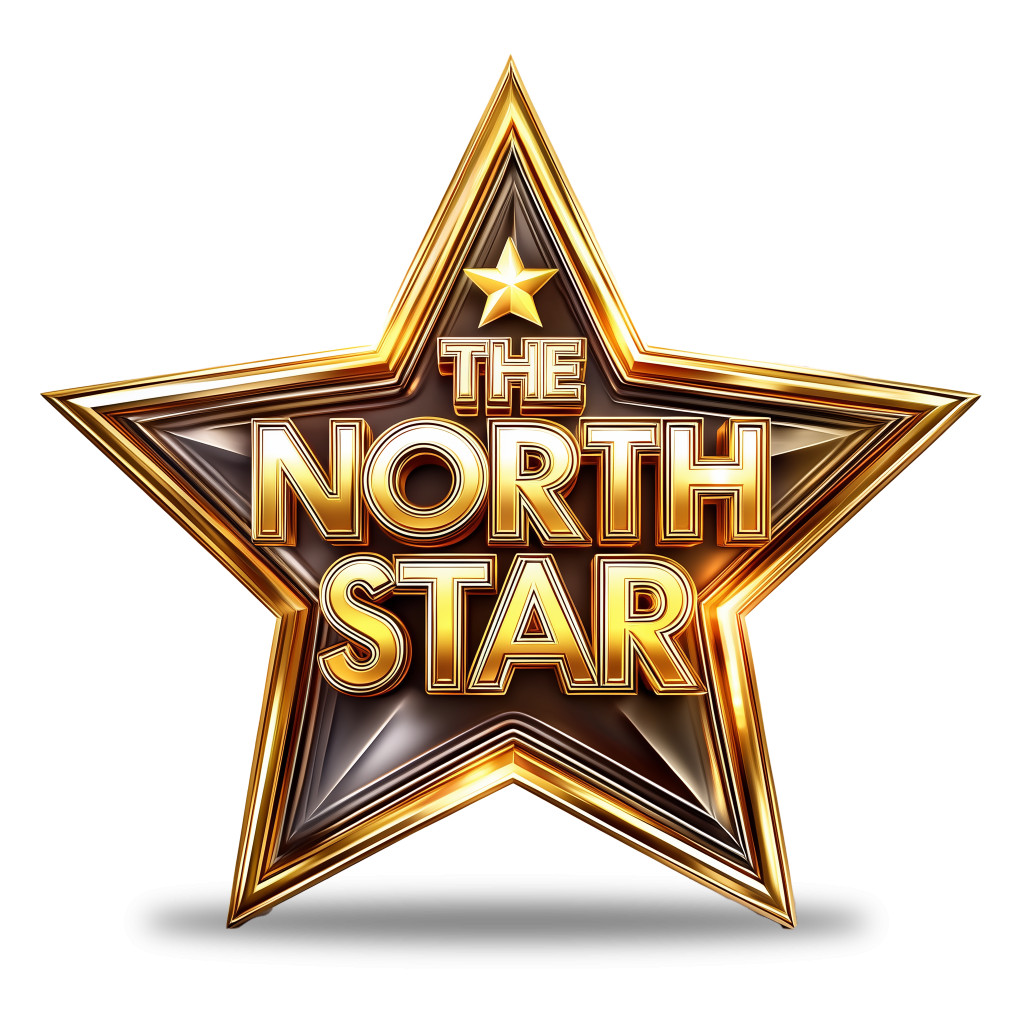 High-resolution clipart illustration of The North Star Holiday Presentation Clipart, designed for seasonal marketing campaigns, corporate event presentations, and holiday promotions.