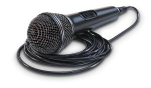 Microphone Communication Presentation PowerPoint clipart graphic preview.