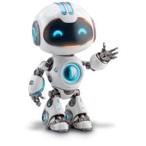 Friendly Robot Gesturing Customizable PowerPoint clipart graphic preview.