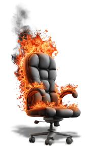 Hot Seat Idiom  PNG for PowerPoint PowerPoint clipart graphic preview.