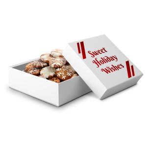 Custom Holiday Gift Box  for Festive Presentations Customizable PowerPoint clipart graphic preview.