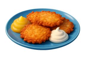 Crispy Latkes Plate PowerPoint clipart graphic preview.