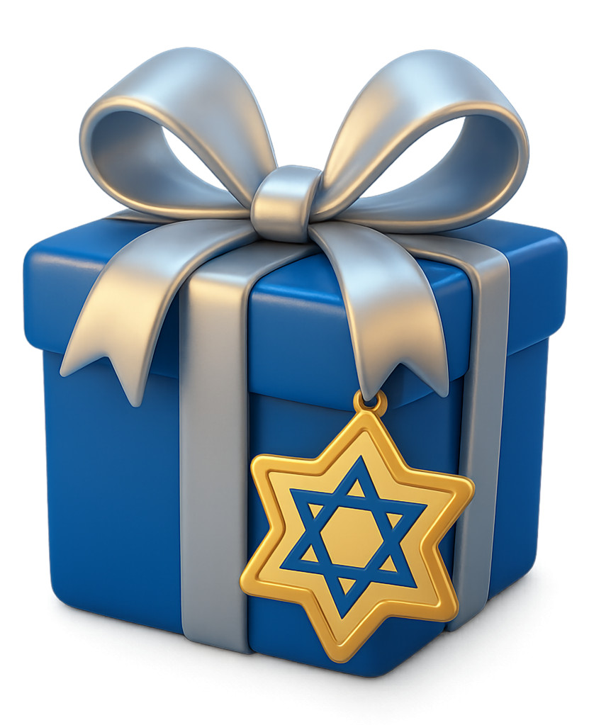 High-resolution clipart illustration of Gift Box Blue Silver Clipart, designed for seasonal marketing campaigns, corporate event presentations, and holiday promotions.