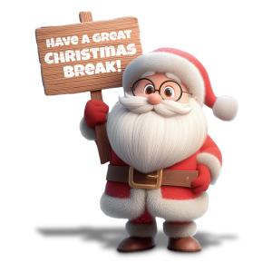 Santa Claus Holiday - Customizable PowerPoint clipart graphic preview.