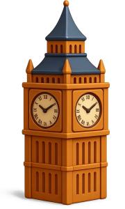 Big Ben Icon PowerPoint clipart graphic preview.