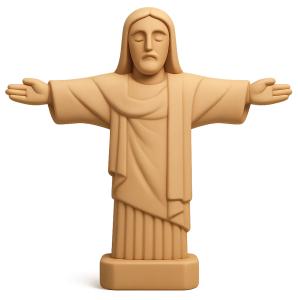 Christ Redeemer Icon PowerPoint clipart graphic preview.