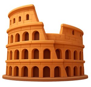 Colosseum Icon PowerPoint clipart graphic preview.