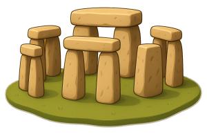 Stonehenge Icon PowerPoint clipart graphic preview.