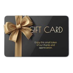 Elegant Gift Card Mockup Design Customizable PowerPoint clipart graphic preview.