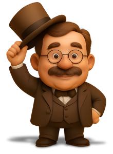 Theodore Roosevelt Raising Hat In Air PowerPoint clipart graphic preview.