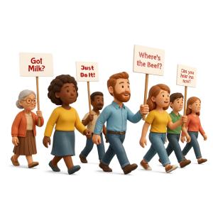 Group Protest Custom Customizable PowerPoint clipart graphic preview.