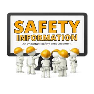 Construction Monitor Message - Customizable PowerPoint clipart graphic preview.