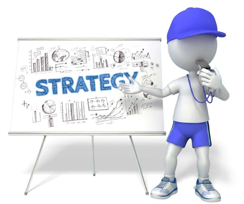 High-resolution customizable clipart of Coach Strategy Clipart - Customizable, designed for corporate project kickoff meetings, creative strategy brainstorming, and innovative product development pitches.