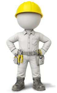 Carpenter Electrician PowerPoint clipart graphic preview.