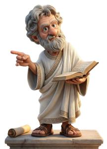 Greek Philosopher Aristotle PowerPoint clipart graphic preview.