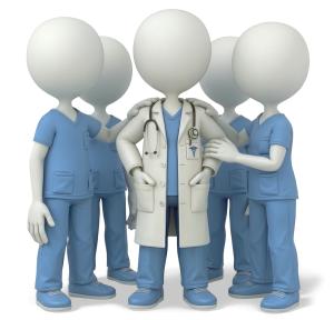 Careteam Support PowerPoint clipart graphic preview.