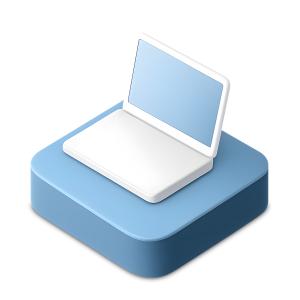 Computer Node  Icon PowerPoint clipart graphic preview.