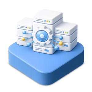 Custer Node  Icon PowerPoint clipart graphic preview.