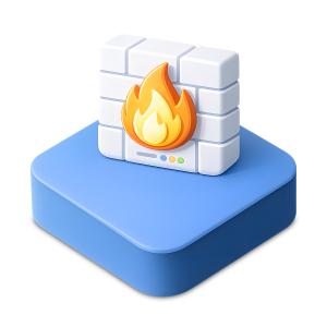 Firewall Node  Icon PowerPoint clipart graphic preview.