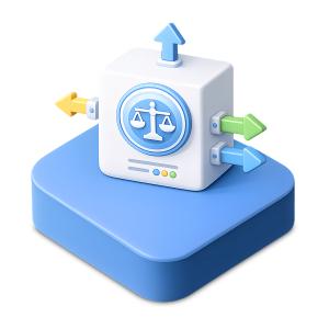 Load Balancer Node  Icon PowerPoint clipart graphic preview.