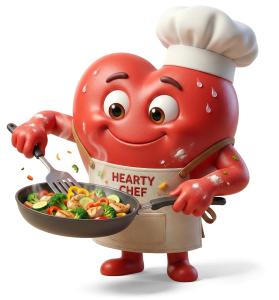 Heart Health Chef PowerPoint clipart graphic preview.