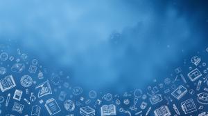 Educational Tools Background PowerPoint clipart graphic preview.