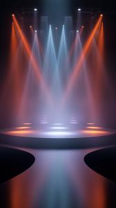 Stage Lighting Background PowerPoint clipart graphic preview.
